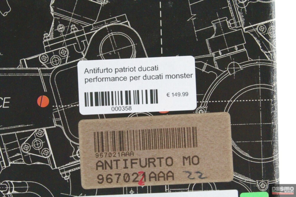 Antifurto patriot ducati performance per ducati monster