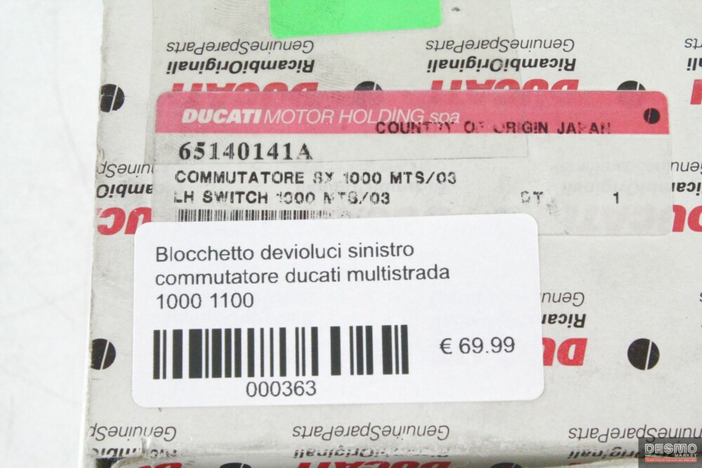 Blocchetto devioluci sinistro commutatore ducati multistrada 1000 1100