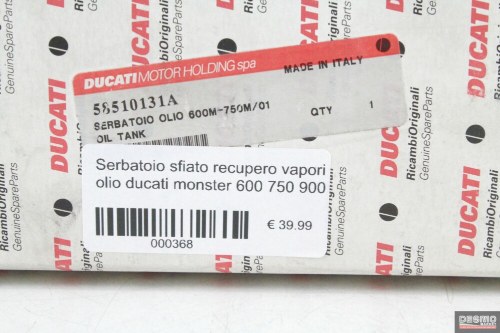 Serbatoio sfiato recupero vapori olio ducati monster 600 750 900