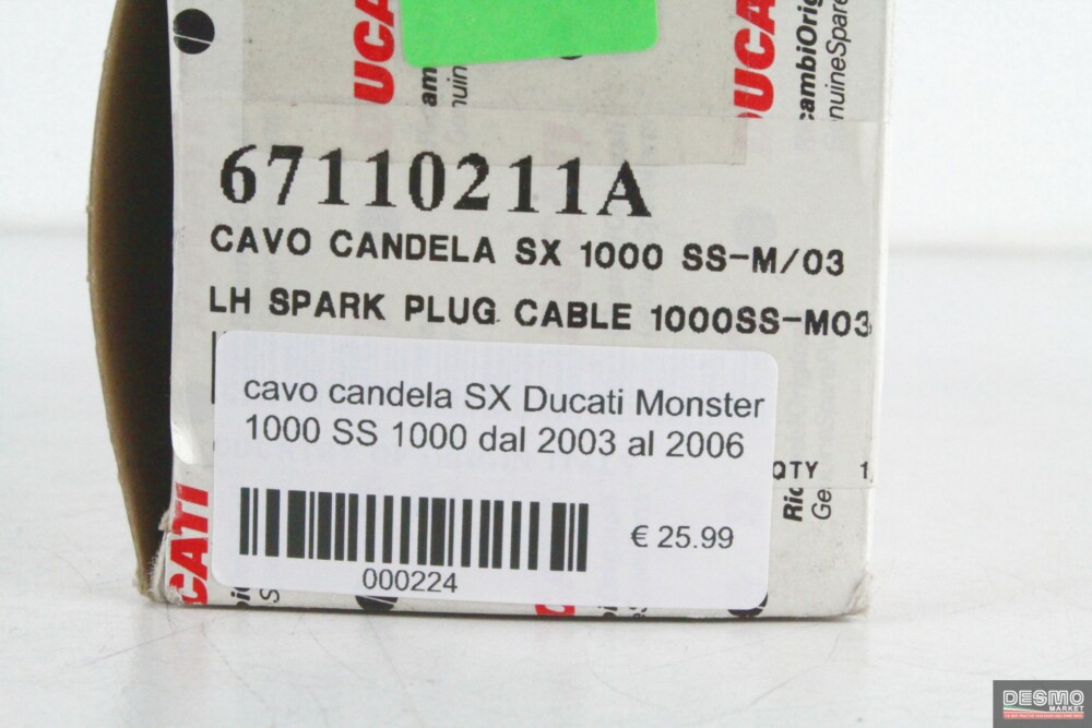 cavo candela SX Ducati Monster 1000 SS 1000 dal 2003 al 2006