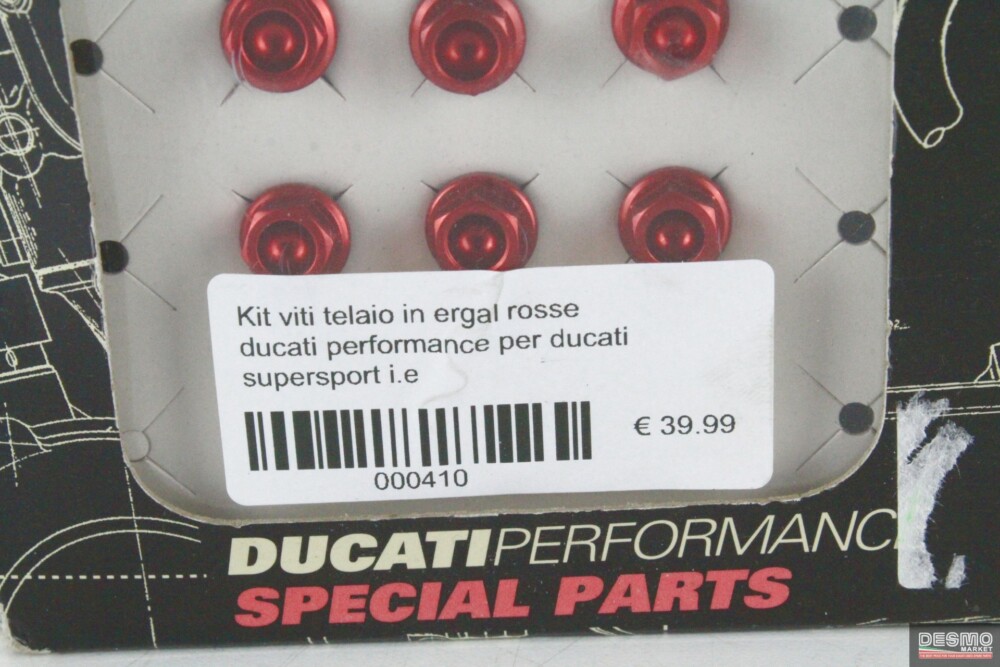 Kit viti telaio in ergal rosse ducati performance per ducati supersport i.e