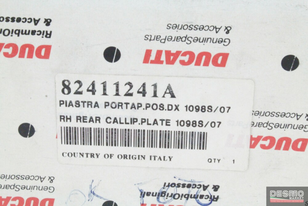 Piastra portapedana passeggero dx Ducati SBK 848 1098 s anno 2007 – 2008
