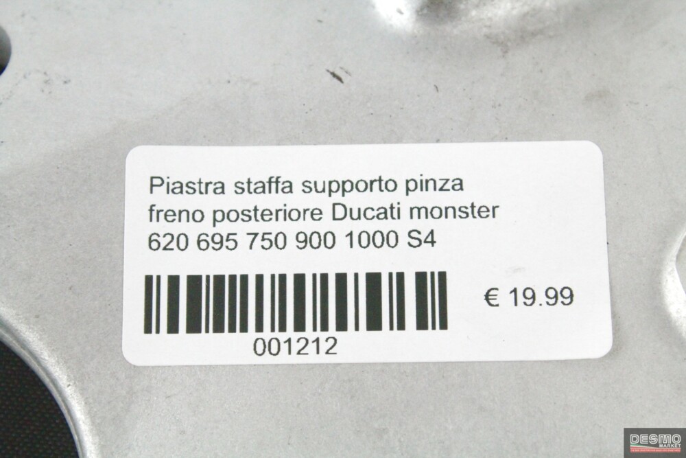 Piastra staffa supporto pinza freno posteriore Ducati monster 620 695 750 900 1000 S4