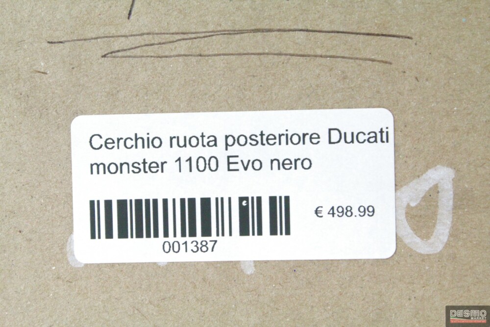 Cerchio ruota posteriore Ducati monster 1100 Evo nero