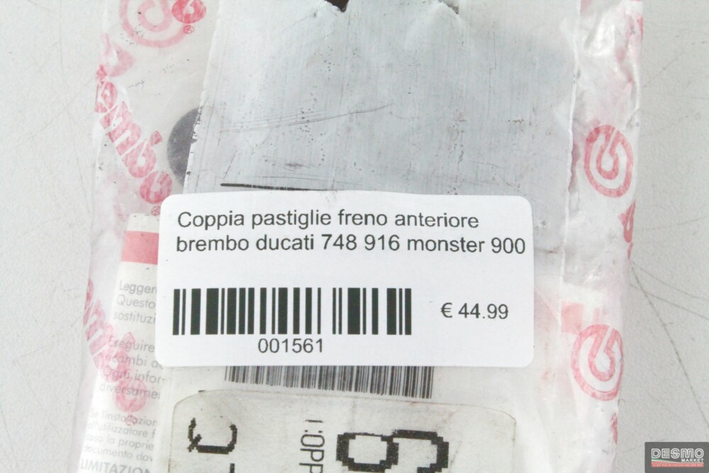 Coppia pastiglie freno anteriore brembo ducati 748 916 monster 900