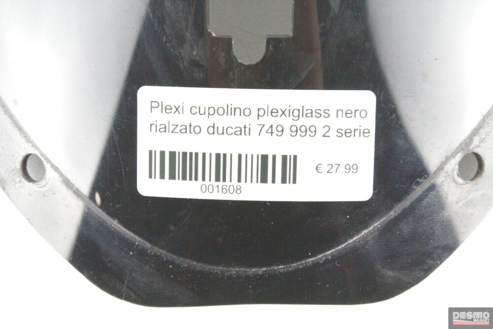 Plexi cupolino plexiglass nero rialzato ducati 749 999 2 serie