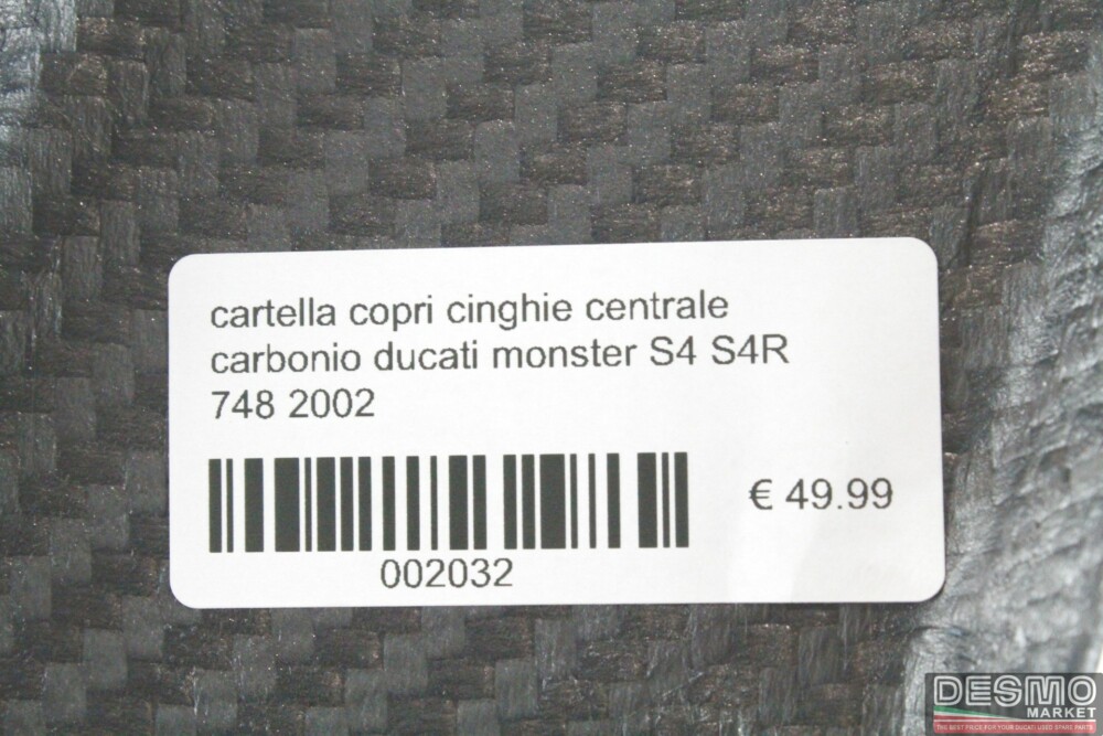 cartella copri cinghie centrale carbonio ducati monster S4 S4R 748 2002