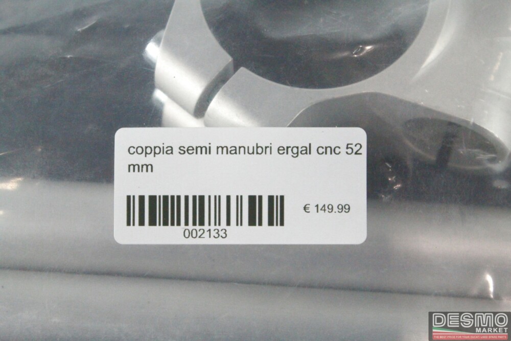 coppia semi manubri ergal cnc 52 mm