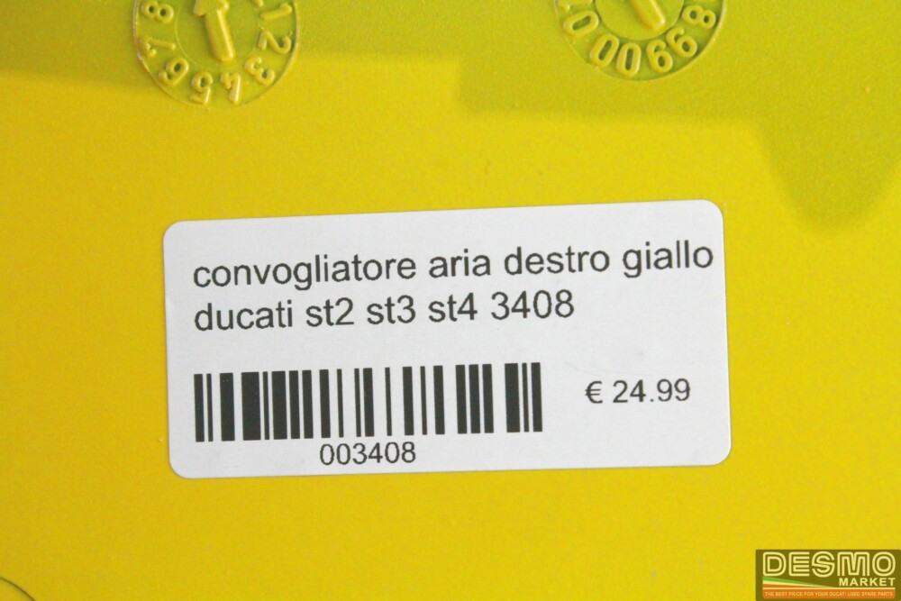 convogliatore aria destro giallo ducati st2 st3 st4 3408