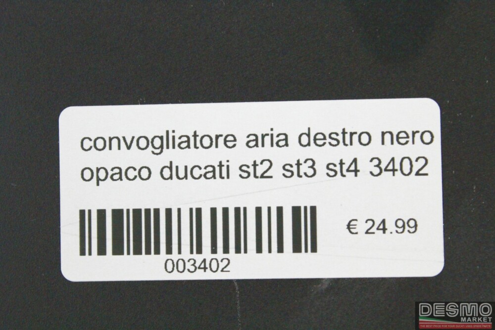 convogliatore aria destro nero opaco ducati st2 st3 st4 3402