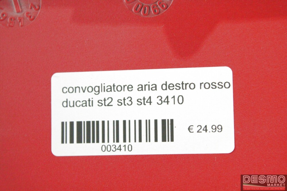 convogliatore aria destro rosso ducati st2 st3 st4 3410