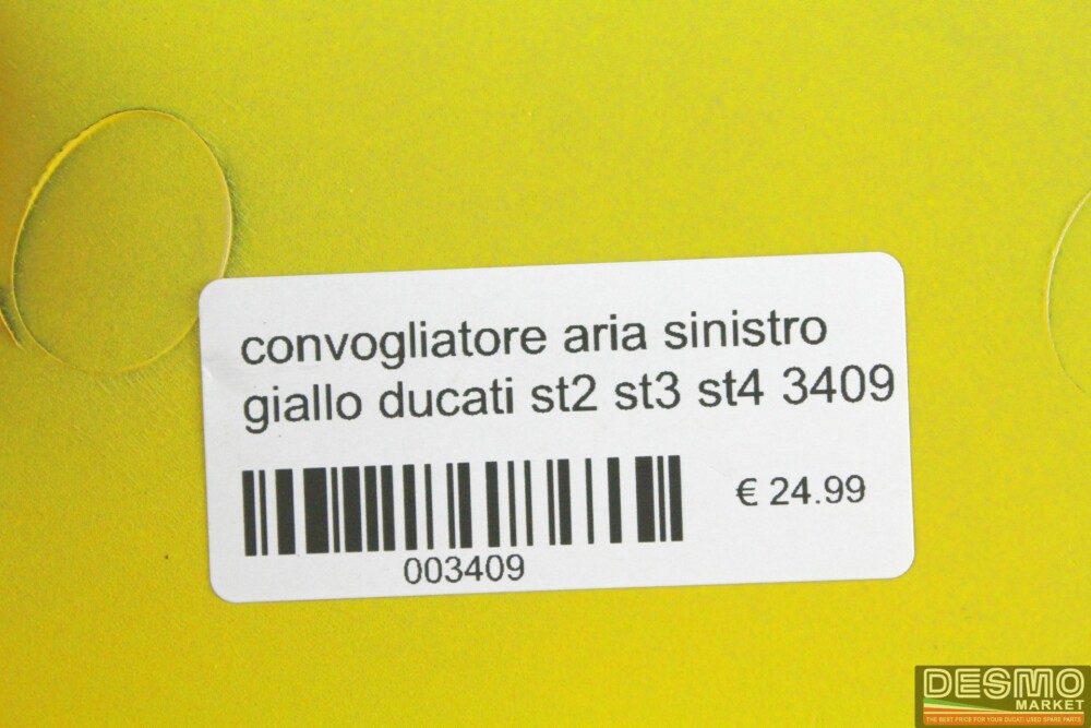 convogliatore aria sinistro giallo ducati st2 st3 st4 3409