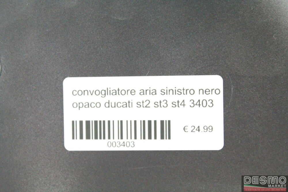 convogliatore aria sinistro nero opaco ducati st2 st3 st4 3403