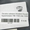 Decalco adesivo tricolore Ducati hypermotard 796 1100 mts 1200