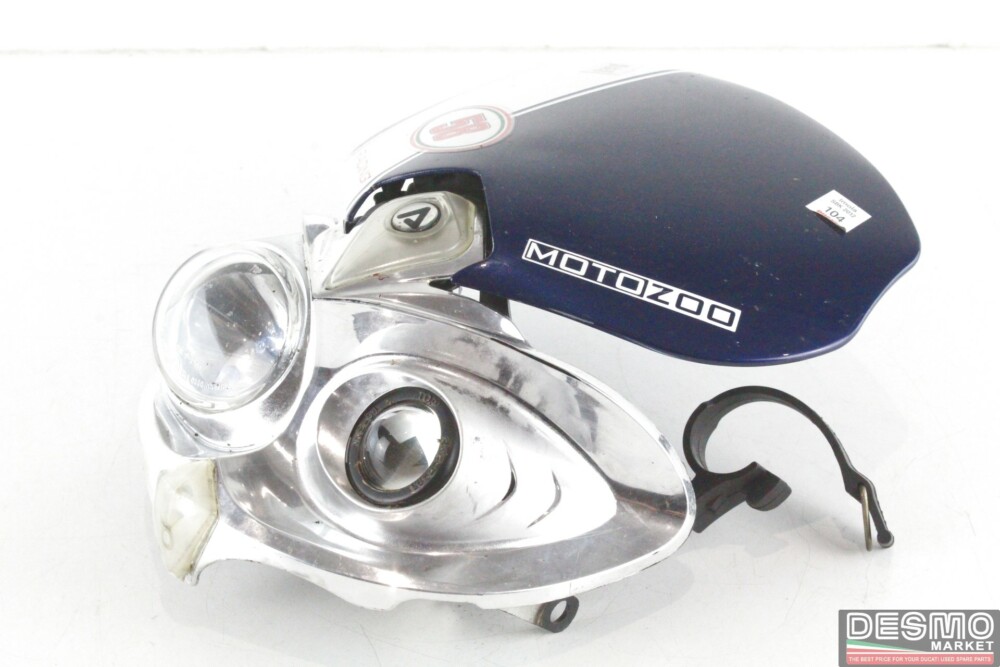 fanale cupolino anteriore acerbis blu fascia bianca ducati monster