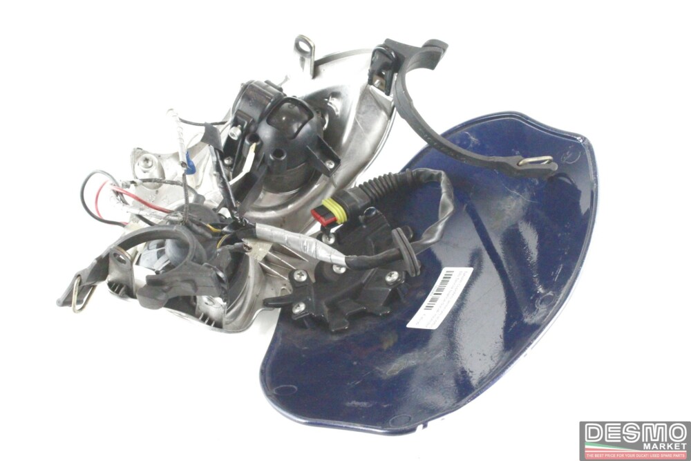 fanale cupolino anteriore acerbis blu fascia bianca ducati monster