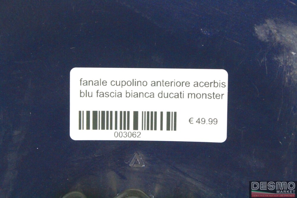 fanale cupolino anteriore acerbis blu fascia bianca ducati monster