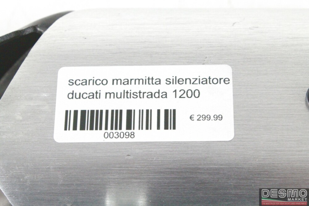 scarico marmitta silenziatore ducati multistrada 1200 MY 2010 2014