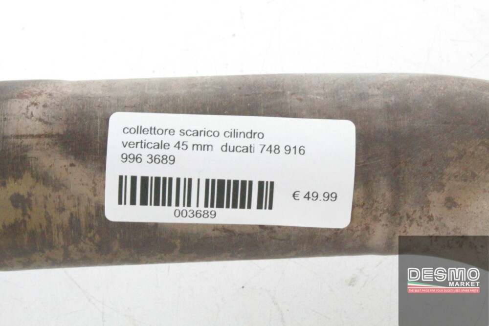 collettore scarico cilindro verticale 45 mm  ducati 748 916 996 3689