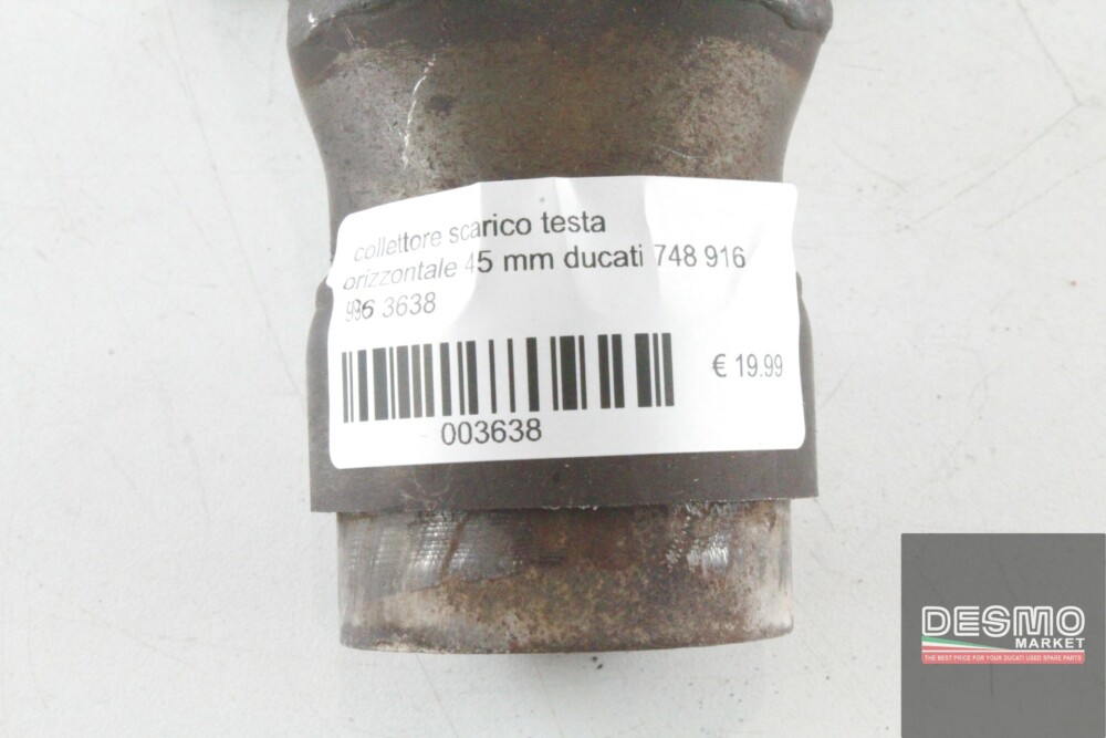 collettore scarico testa orizzontale 45 mm ducati 748 916 996 3638