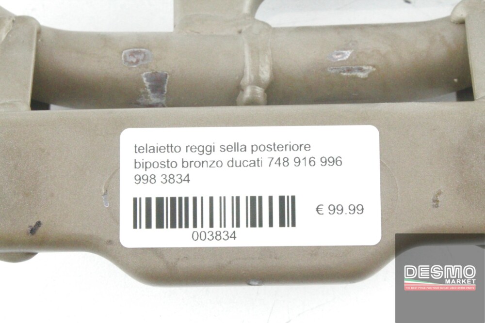 telaietto reggi sella posteriore biposto bronzo ducati 748 916 996 998 3834