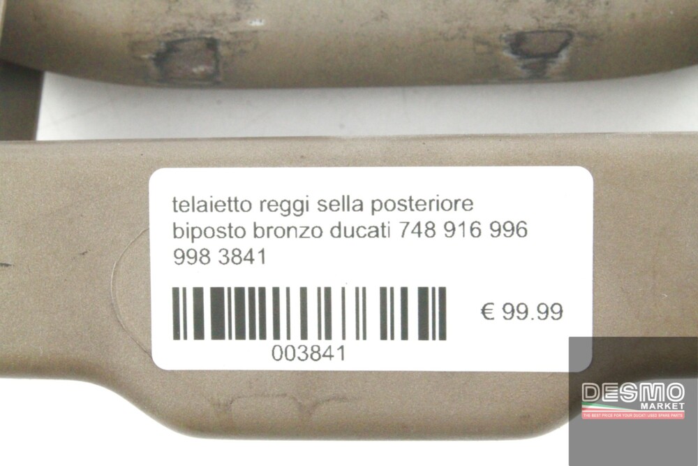 telaietto reggi sella posteriore biposto bronzo ducati 748 916 996 998 3841