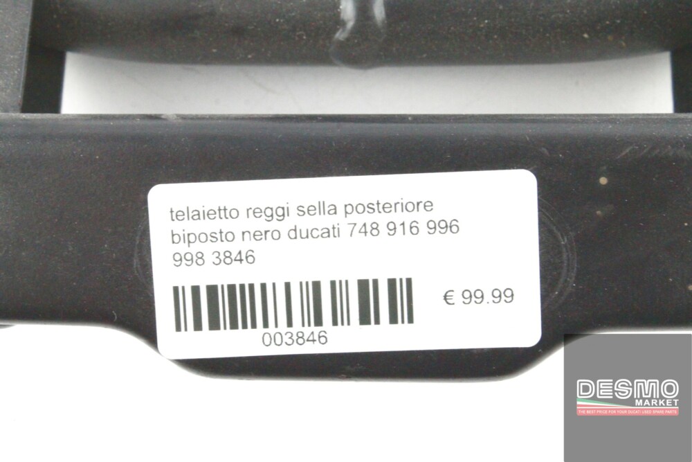 telaietto reggi sella posteriore biposto nero ducati 748 916 996 998 3846