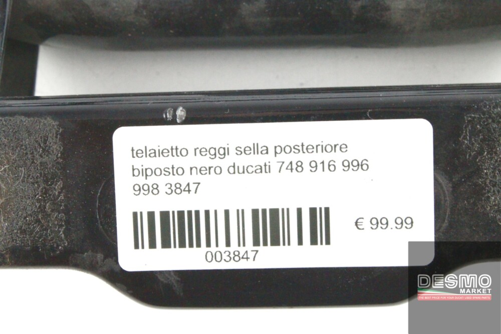 telaietto reggi sella posteriore biposto nero ducati 748 916 996 998 3847