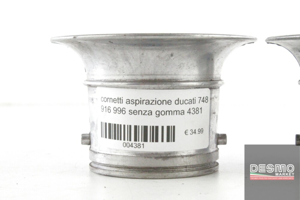 cornetti aspirazione ducati 748 916 996 senza gomma 4381