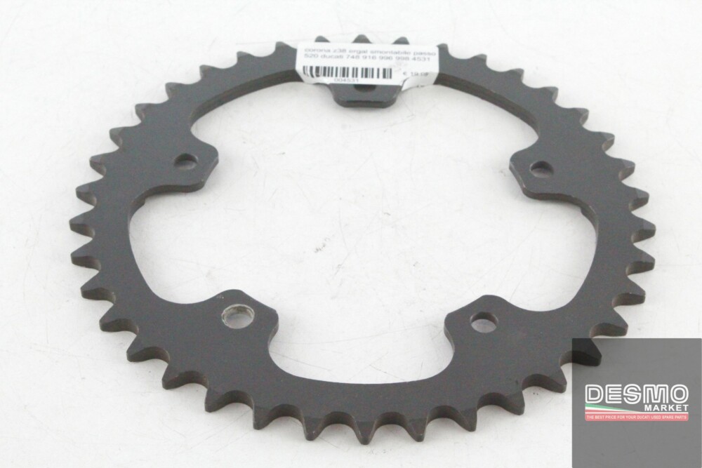 ergal rear sprocket Z 38 removable passo 520 ducati 748 916 996 998 4531