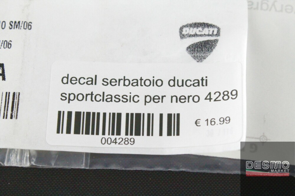 decal serbatoio ducati sportclassic per nero 4289