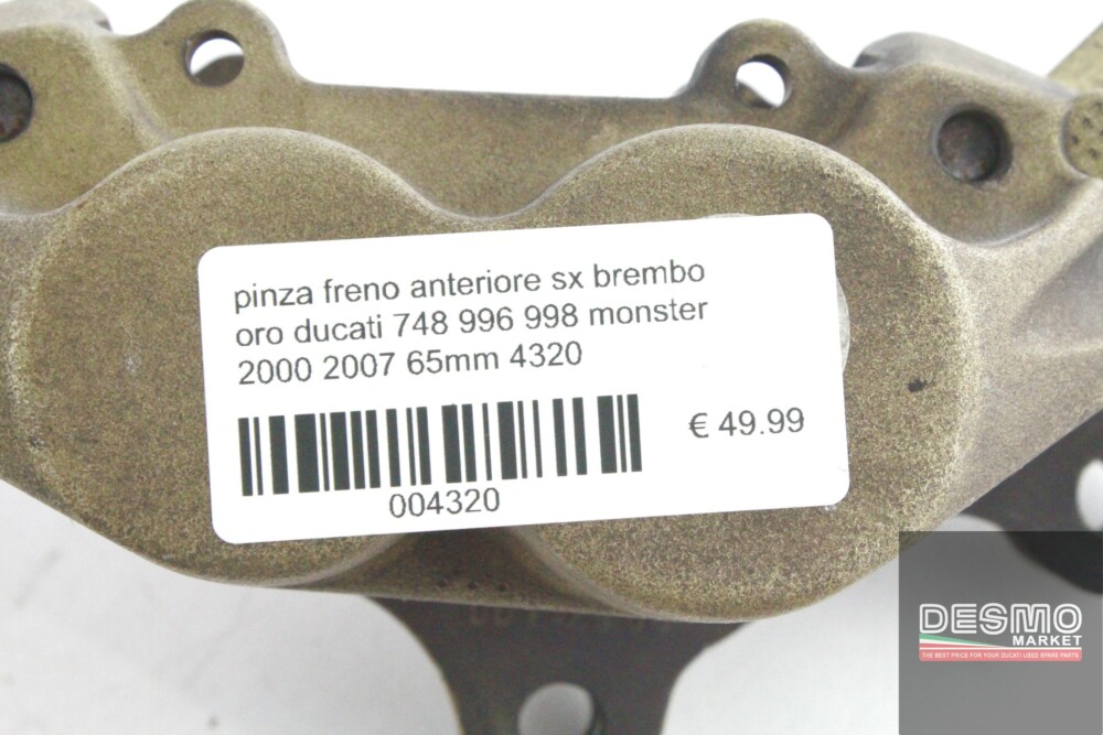 pinza freno anteriore sinistra brembo oro ducati 748 996 998 monster 65mm 4320