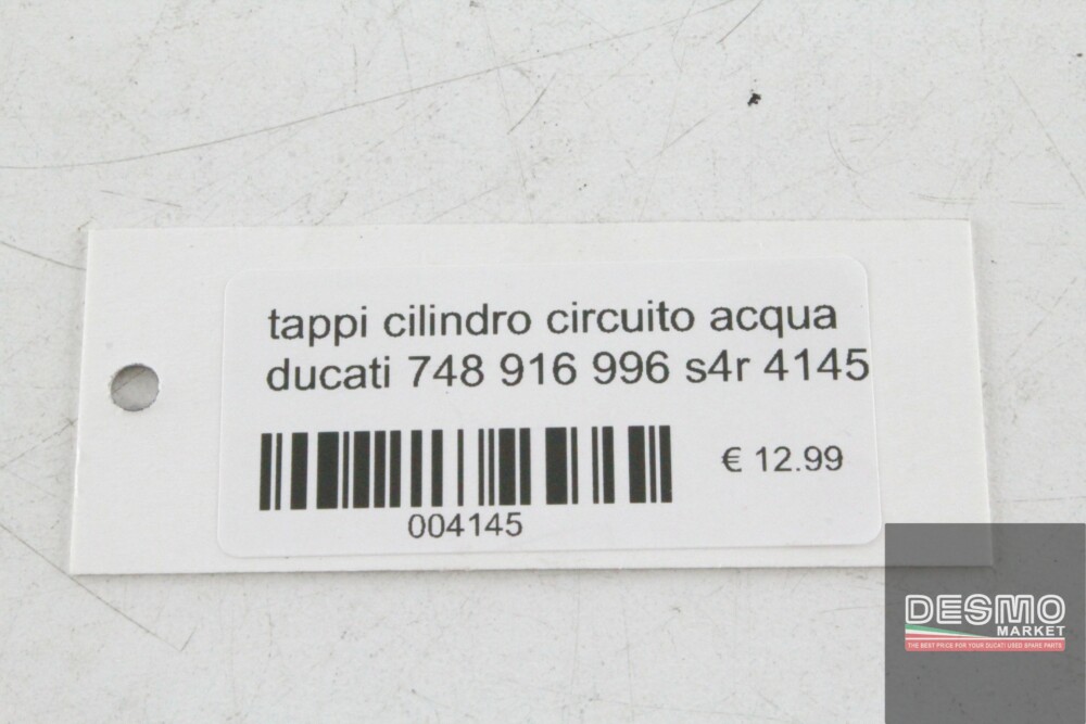 tappi cilindro circuito acqua ducati 748 916 996 s4r 4145