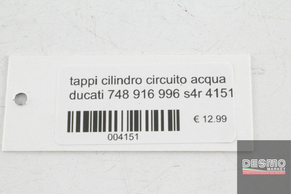 tappi cilindro circuito acqua ducati 748 916 996 s4r 4151