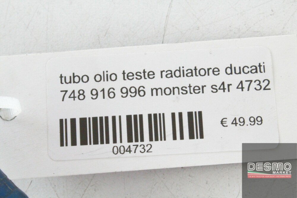 tubo olio teste radiatore ducati 748 916 996 monster s4r 4732