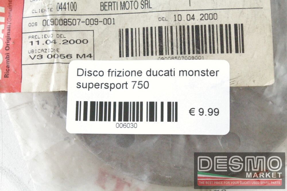 Disco frizione ducati monster supersport SS 750