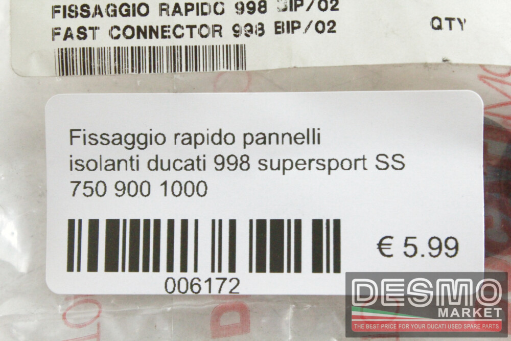 Fissaggio rapido pannelli isolanti ducati 998 supersport SS 750 900 1000