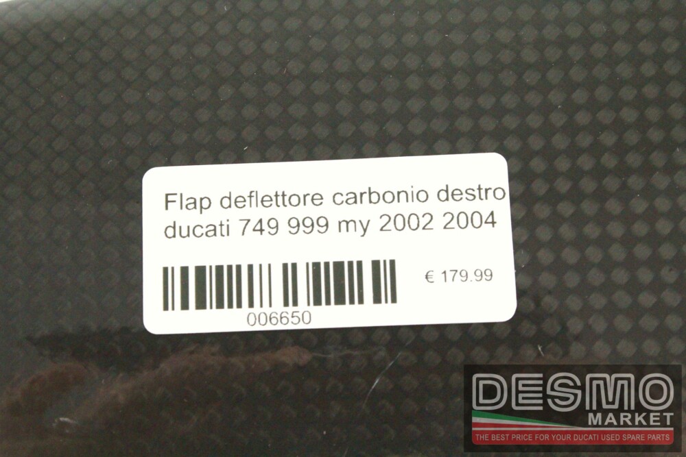 Flap deflettore carbonio destro ducati 749 999 my 2002 2004