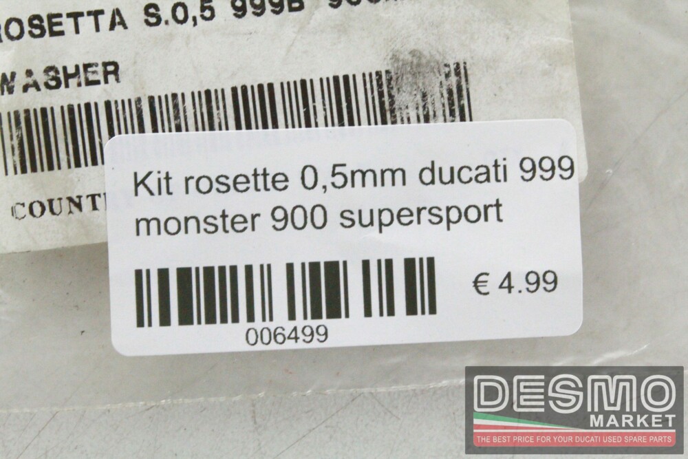 Kit rosette 0,5 mm ducati 999 monster 900 supersport SS