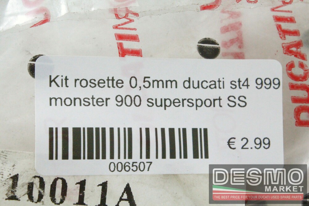 Kit rosette 0,5 mm ducati st4 999 monster 900 supersport SS