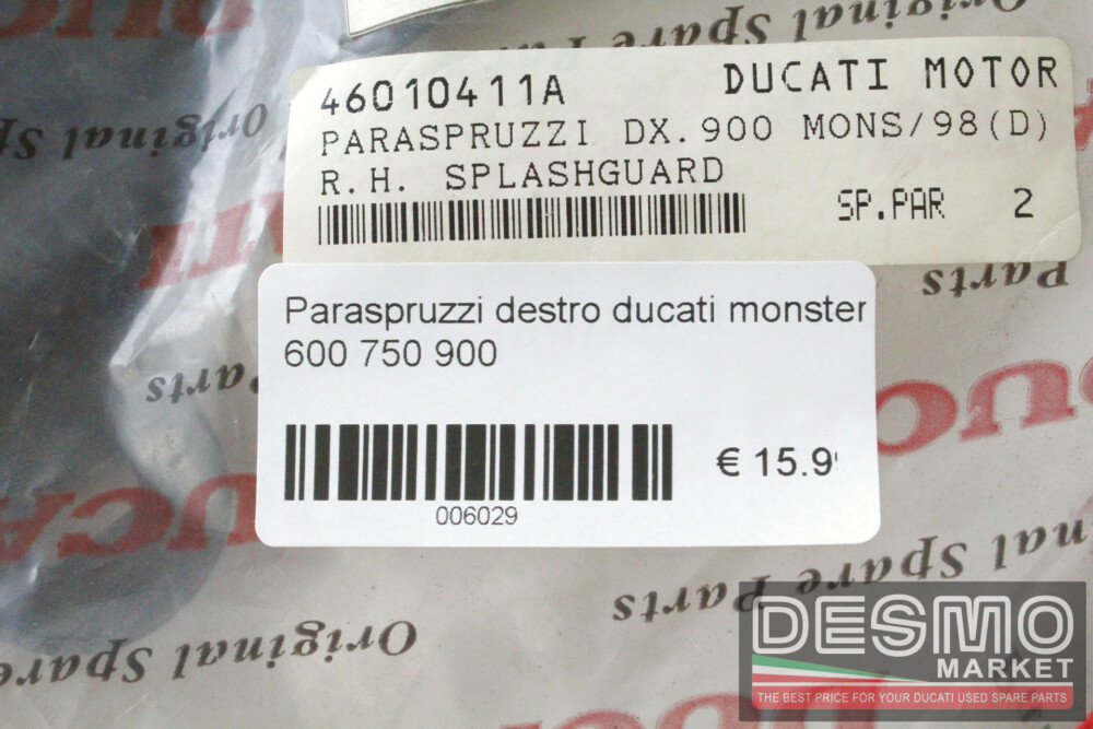 Paraspruzzi destro ducati monster 600 750 900