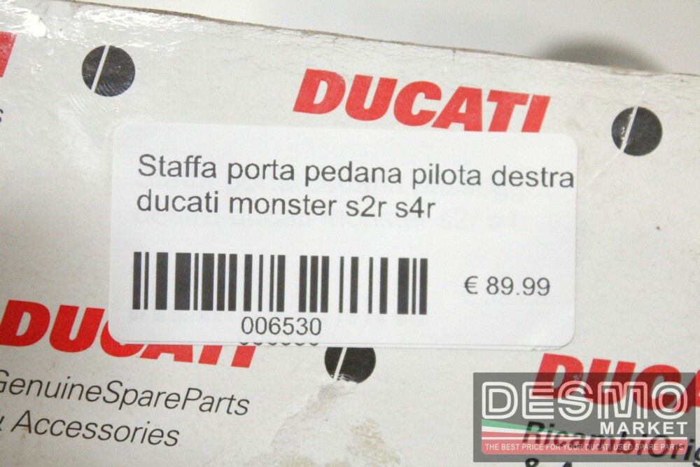 Staffa porta pedana pilota destra ducati monster s2r s4r