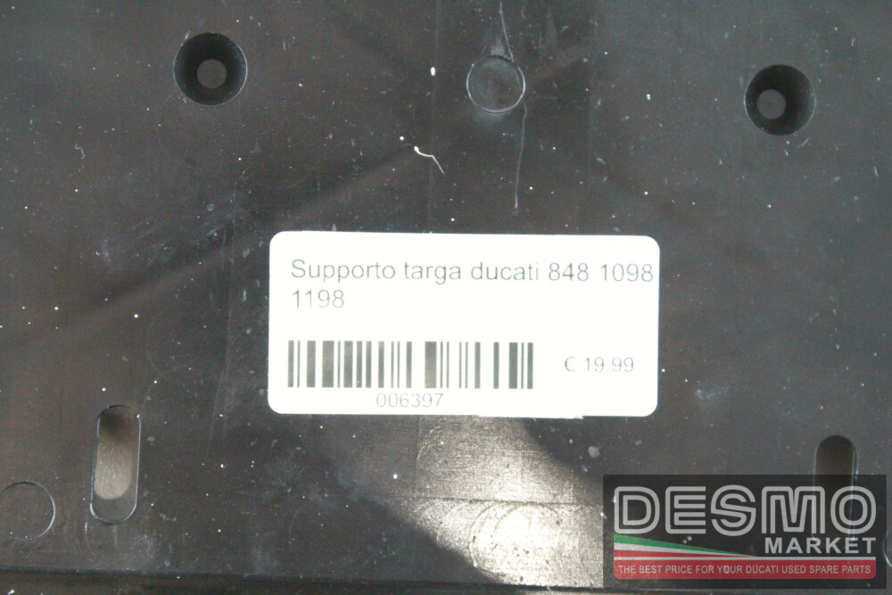 Supporto targa ducati 848 1098 1198