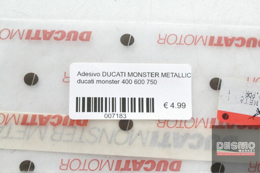 Adesivo decal DUCATI MONSTER METALLIC ducati monster 400 600 750