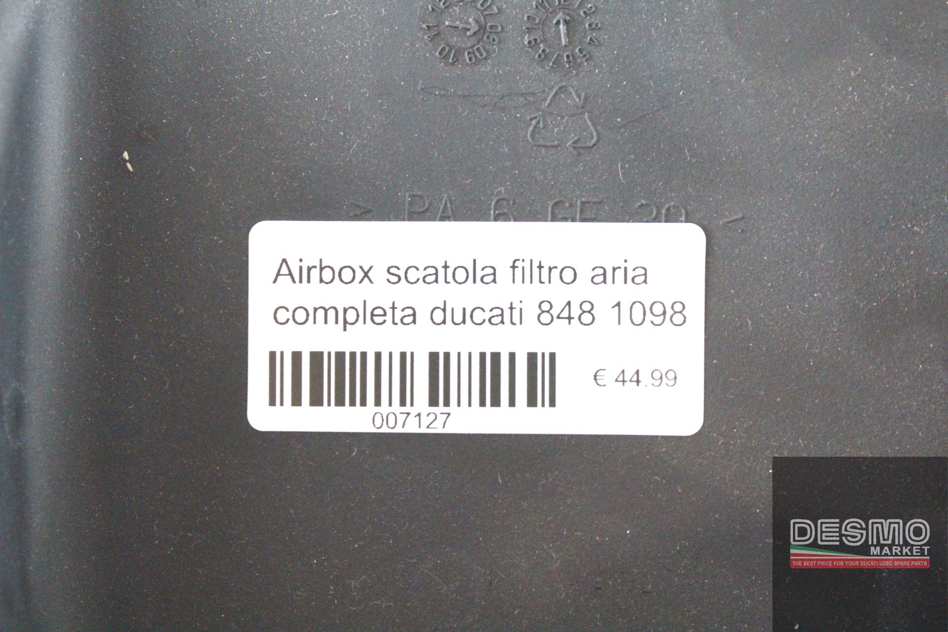 Airbox scatola filtro aria completa ducati 848 1098