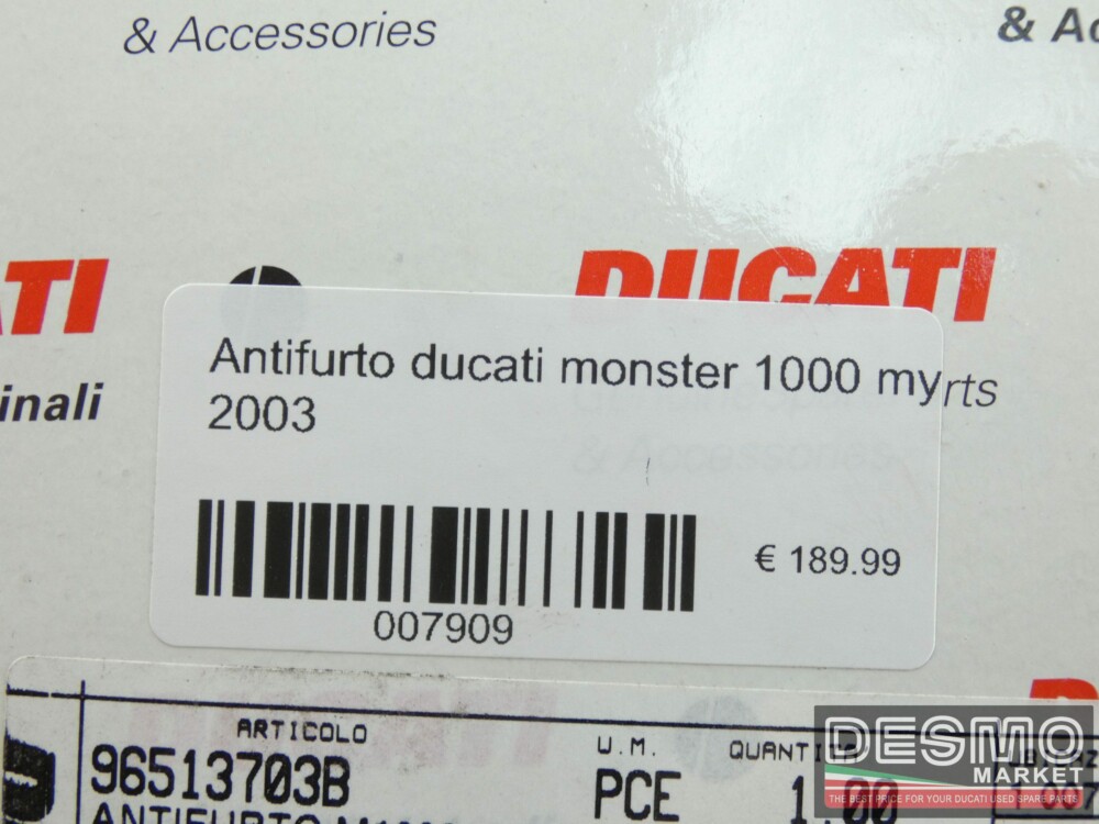 Antifurto ducati monster 1000 my 2003