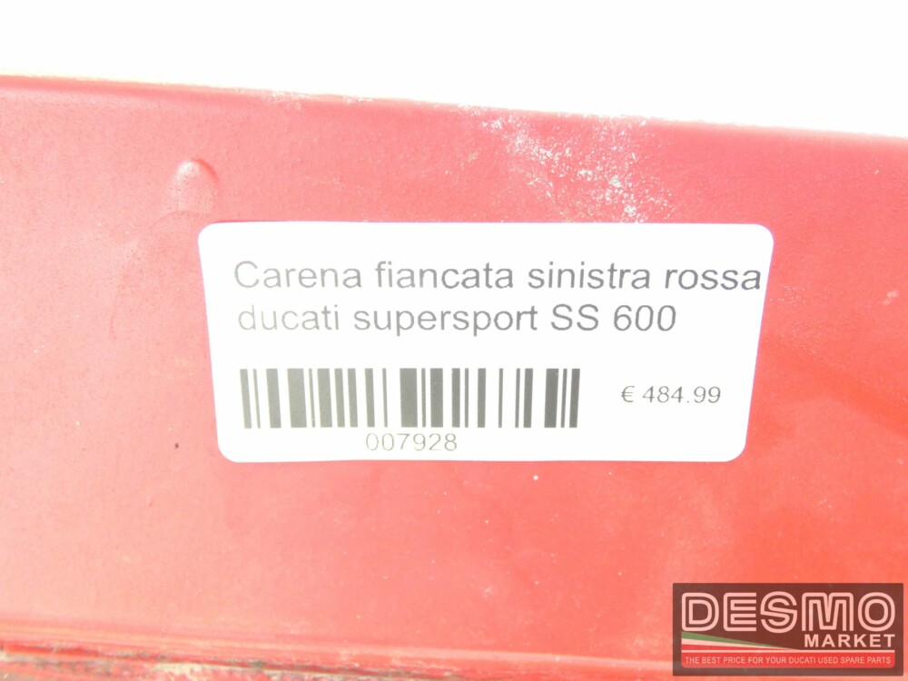 Carena fiancata sinistra rossa ducati supersport SS 600