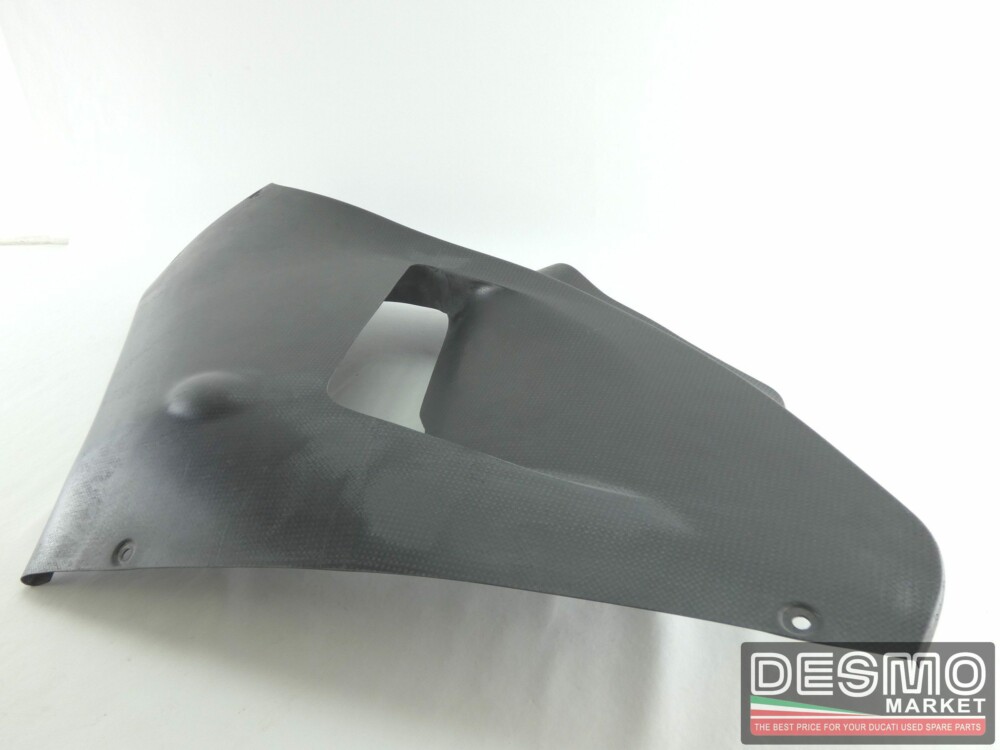 Raw finish carbon upper left side fairing ducati desmosedici RR my 2008 - Image 2