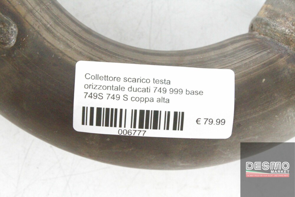 Collettore scarico testa orizzontale ducati 749 999 base 749S 749 S coppa alta