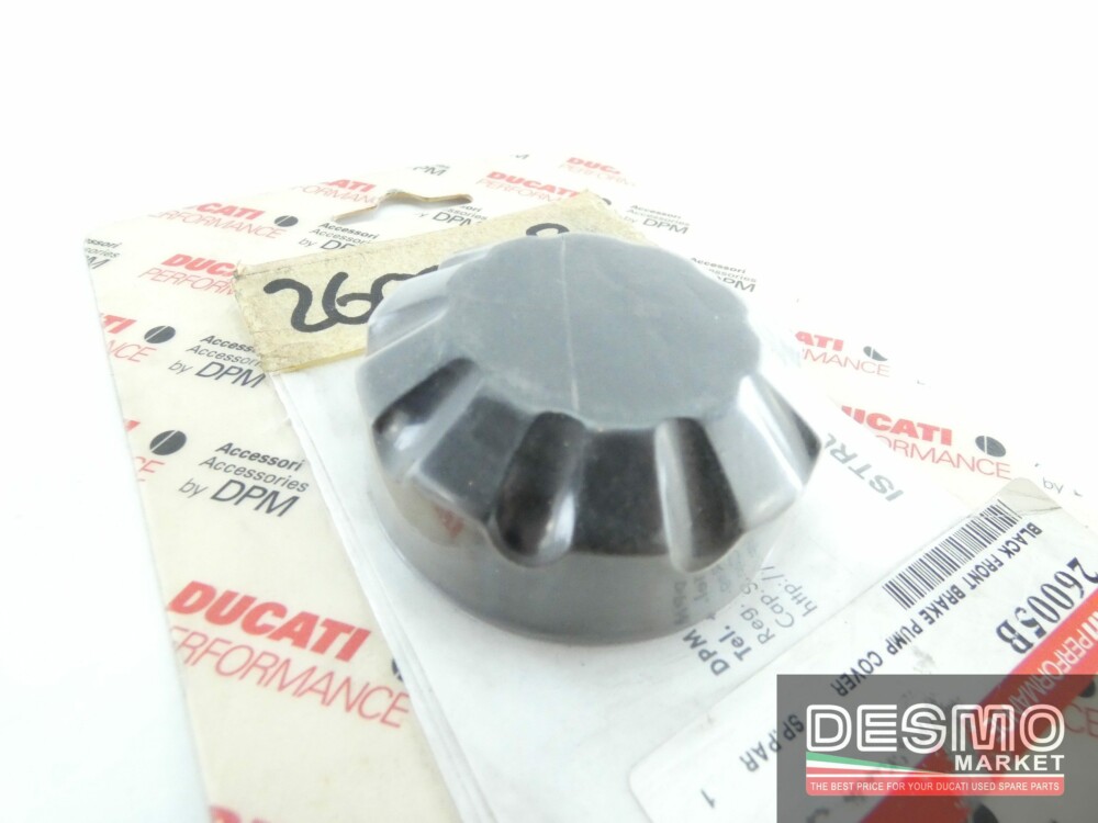 Coperchio cover pompa freno anteriore nera ducati perfomance